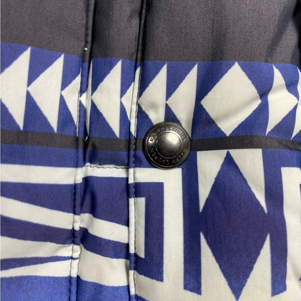 Polo Ralph Lauren Southwestern Aztec Down Filled Puffer Jacket Vest Large - Picture 6 of 12